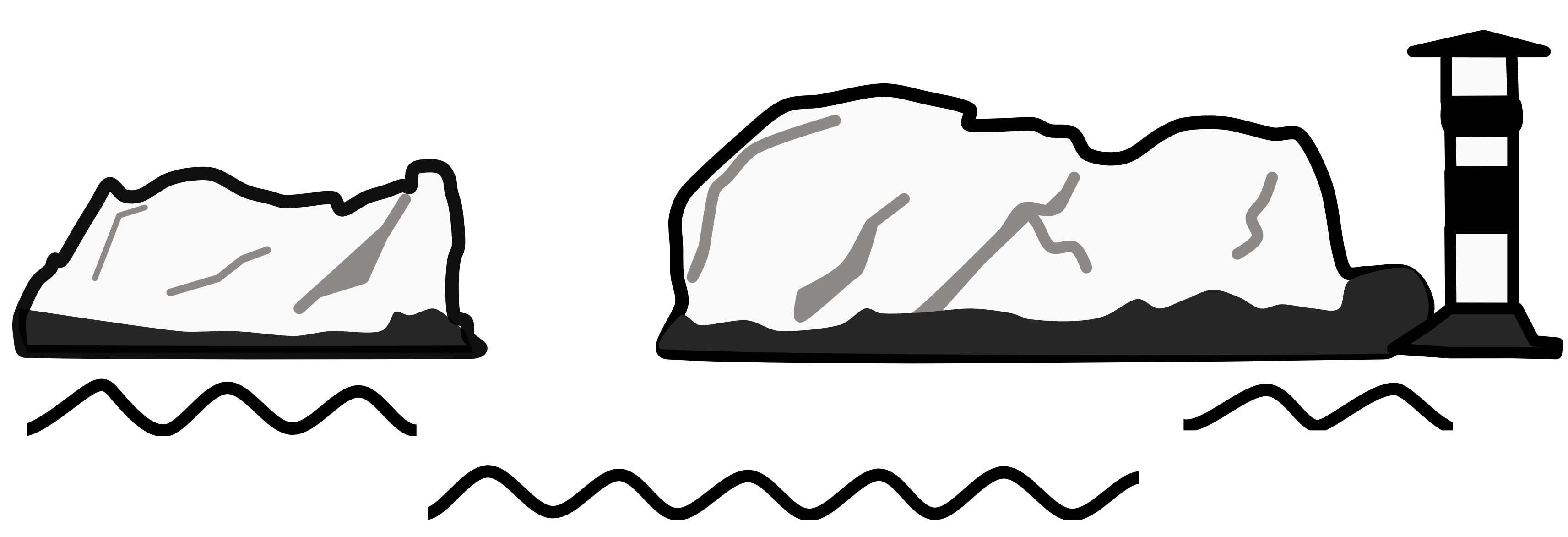Drawing of the Needles Lighthouse on the Isle of Wight